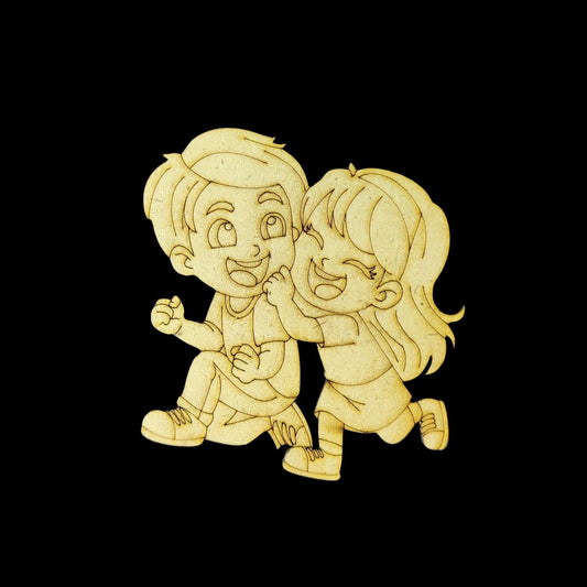 Playtime for Brother & Sister (MDF Premarked Base - Raksha Bandhan)