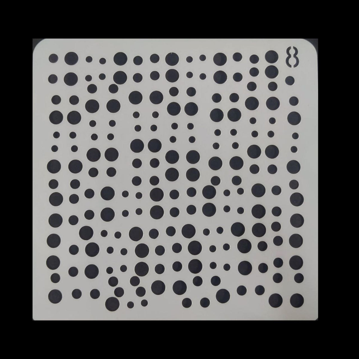 Polka Dots - Mix Circles (5x5 Stencil)
