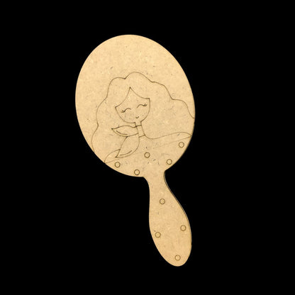 Pretty Girl (Hand Mirror with Acrylic - Premarked Lasercut MDF )