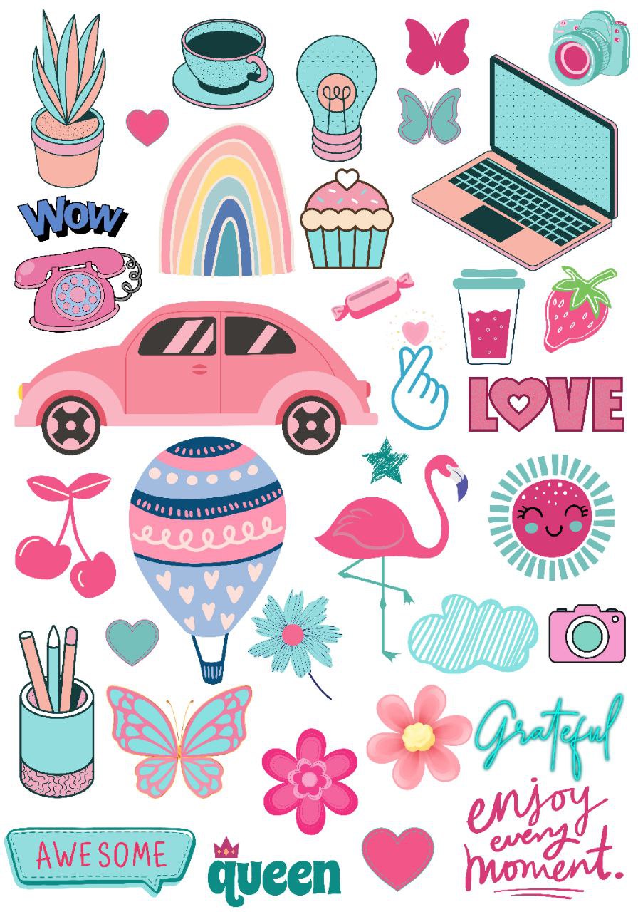Pretty Pink   ( Instant Transfer Sheets )