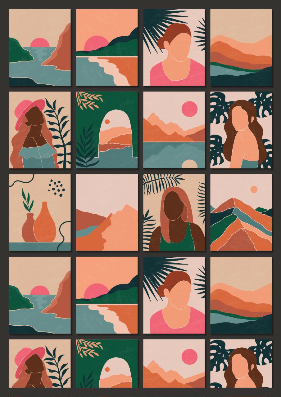 MINIMAL memories ( Decoupage Papers )