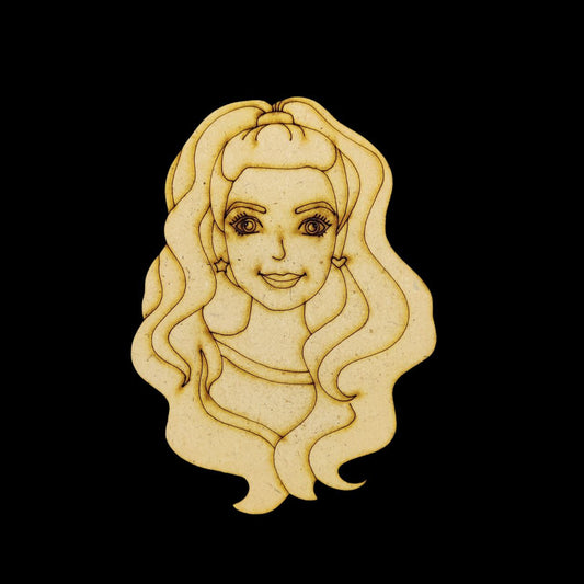 Barbie Doll (MDF Premarked embellishment )