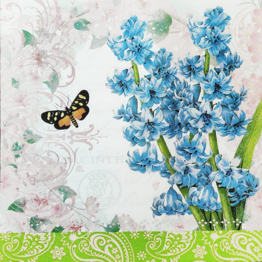 Purple Flowers ( German Napkins Tissues )