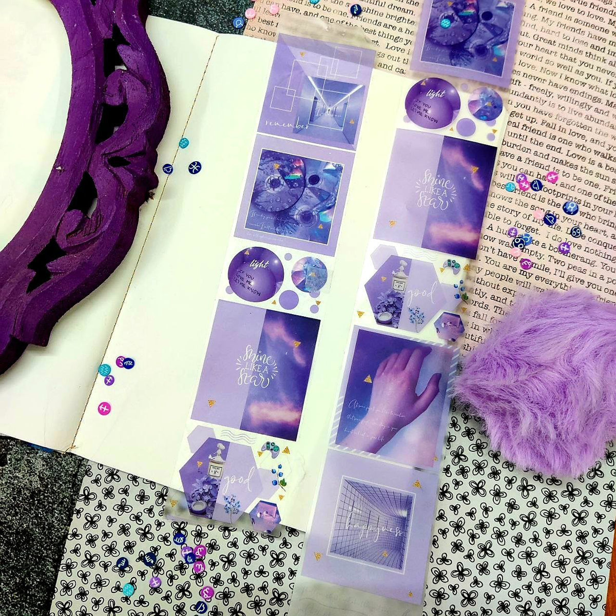 Purple Lavender  ( Journaling Supplies - Washi Tapes )