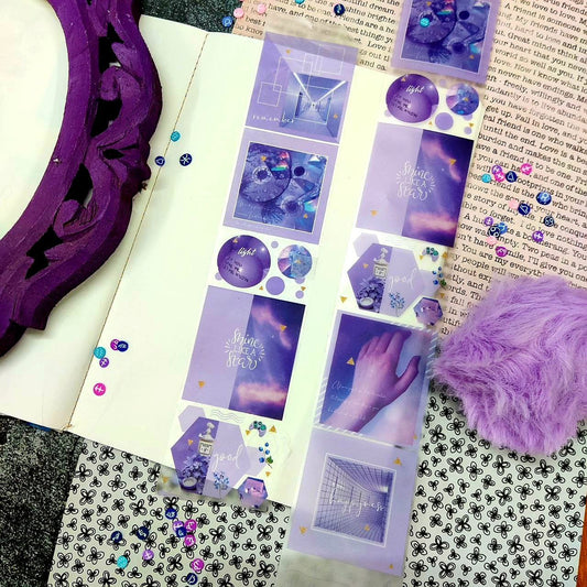 Purple Lavender  ( Journaling Supplies - Washi Tapes )