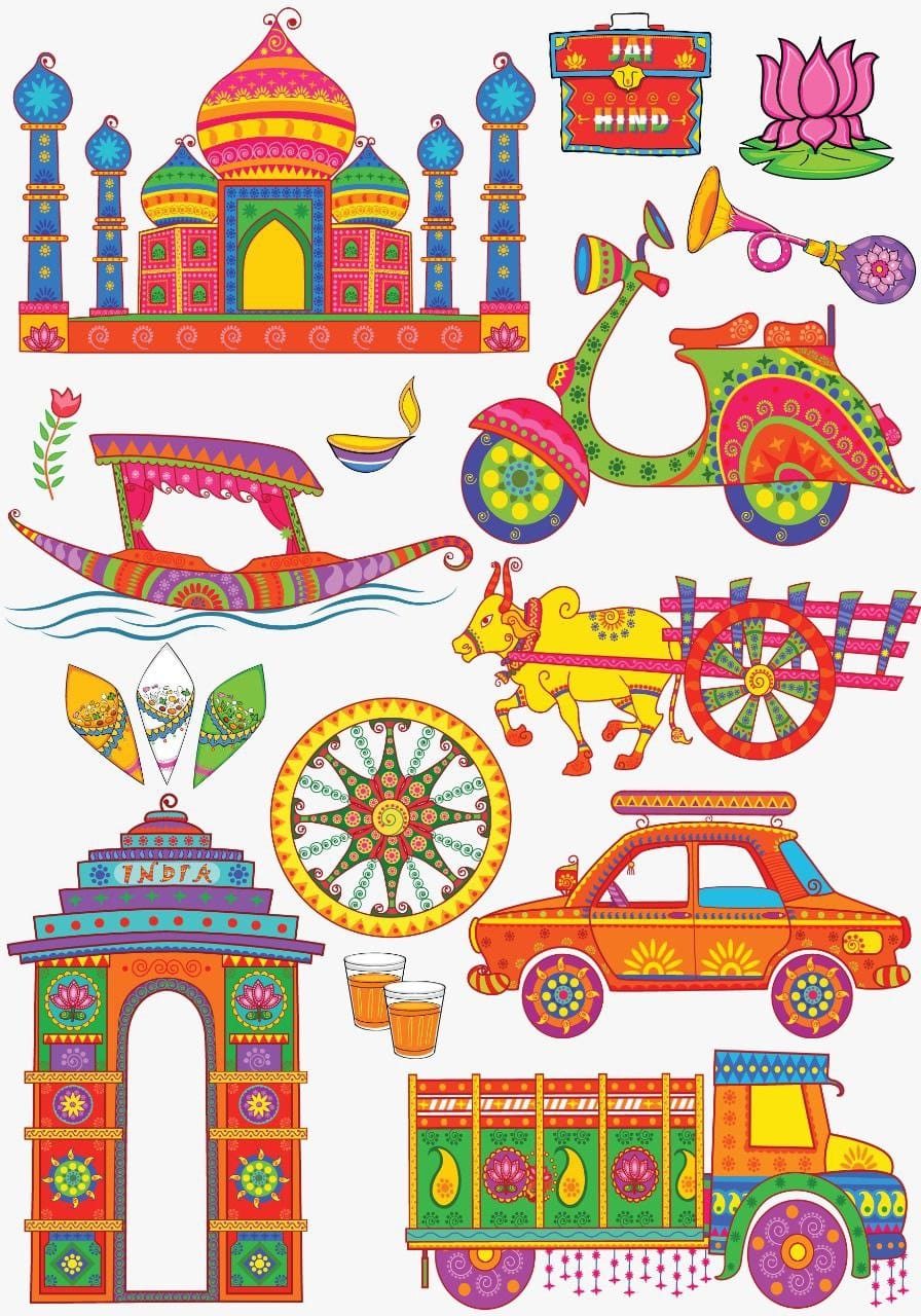 Quirky India ( Instant Transfer sheet )