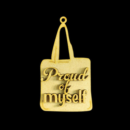 Proud of myself ( MDF Keychain base )