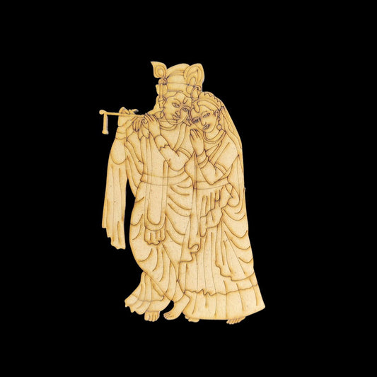 Radha & Krishna - Festive (MDF Premarked cutout)