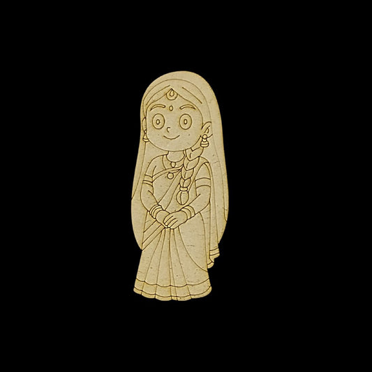 Radha Rani (Premarked base MDF) Hindu elements