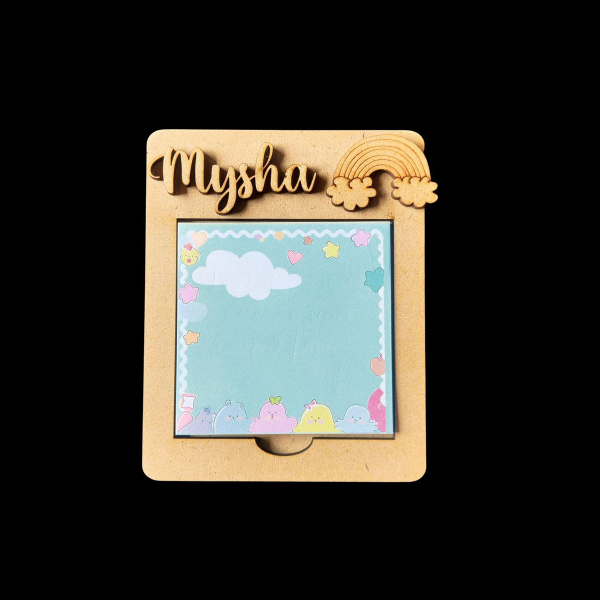Post It Holder - Personalised (MDF Lasercut)