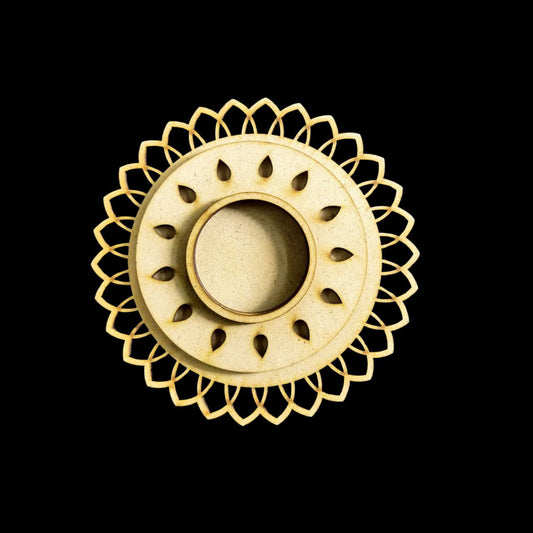 Rangoli - 2 (MDF Tealight Holder) Festive
