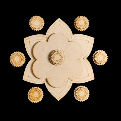 DIY Rangoli Set (MDF - Festive)