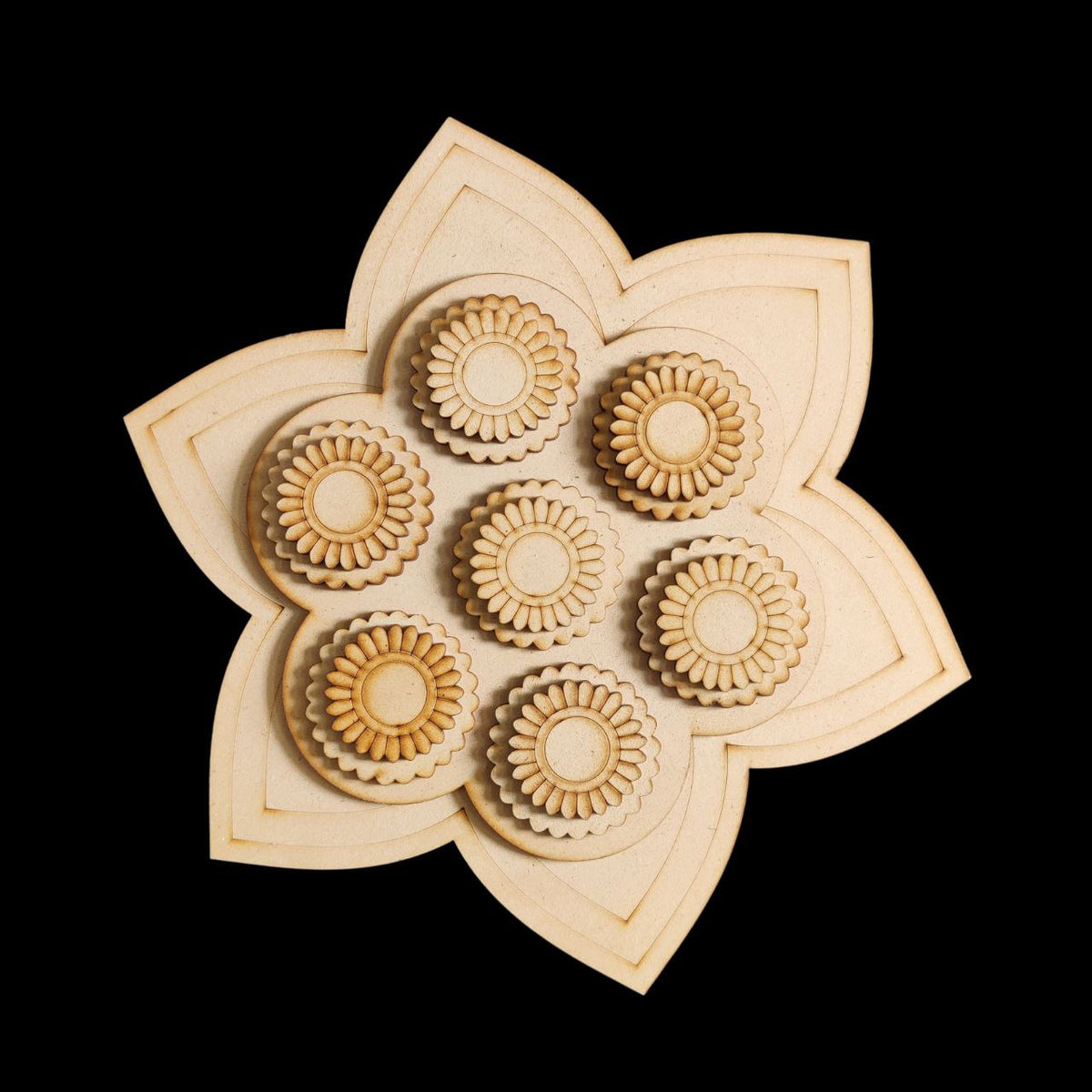 DIY Rangoli Set (MDF - Festive)