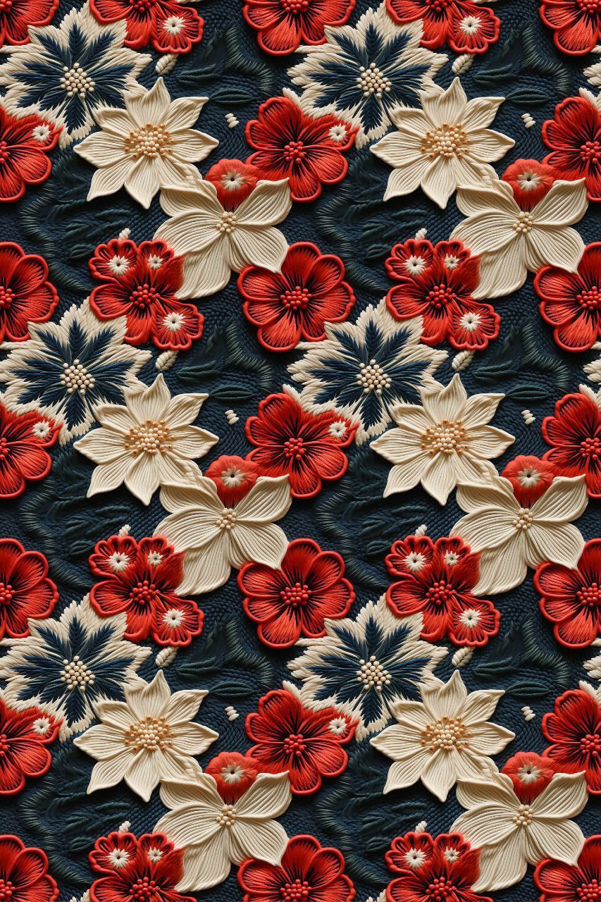 Red floral (Christmas - Decoupage paper )