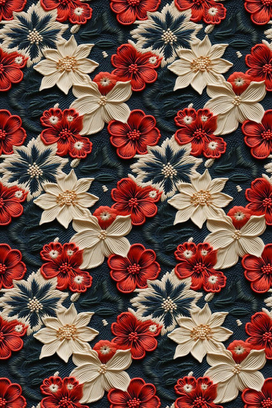 Red floral (Christmas - Decoupage paper )