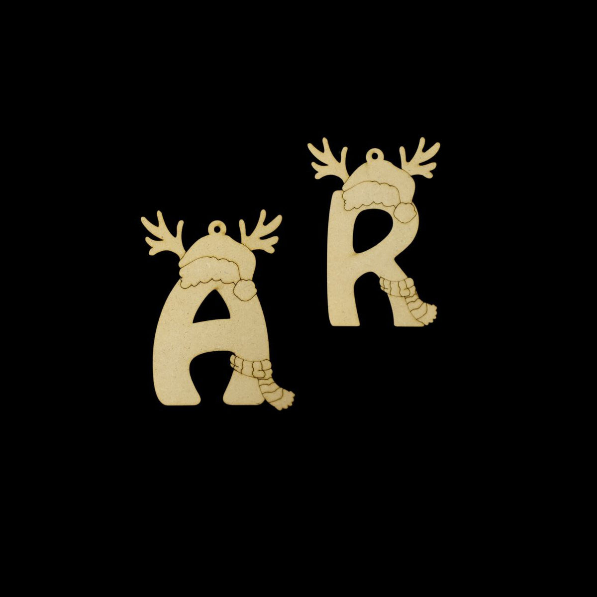 Reindeer Antler Hat (Personalised Christmas Ornament DIY Premarked Base MDF)