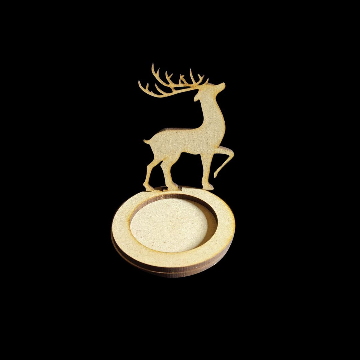 Reindeer - Mini Tealight Holder (MDF) Christmas