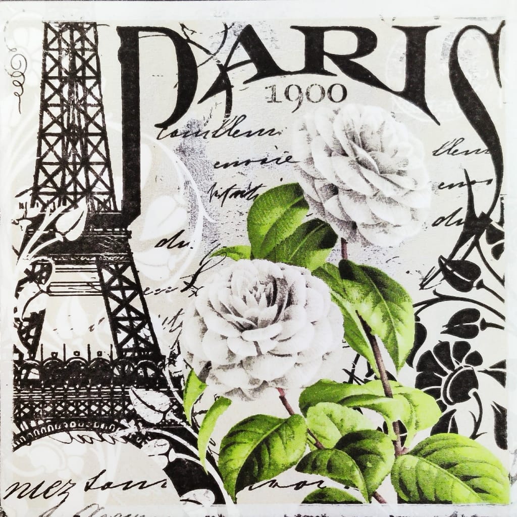 Roses in Paris ( German Napkins Tissues )