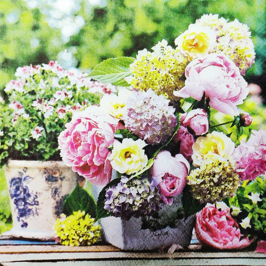 Rose pot ( German Napkins Tissues )