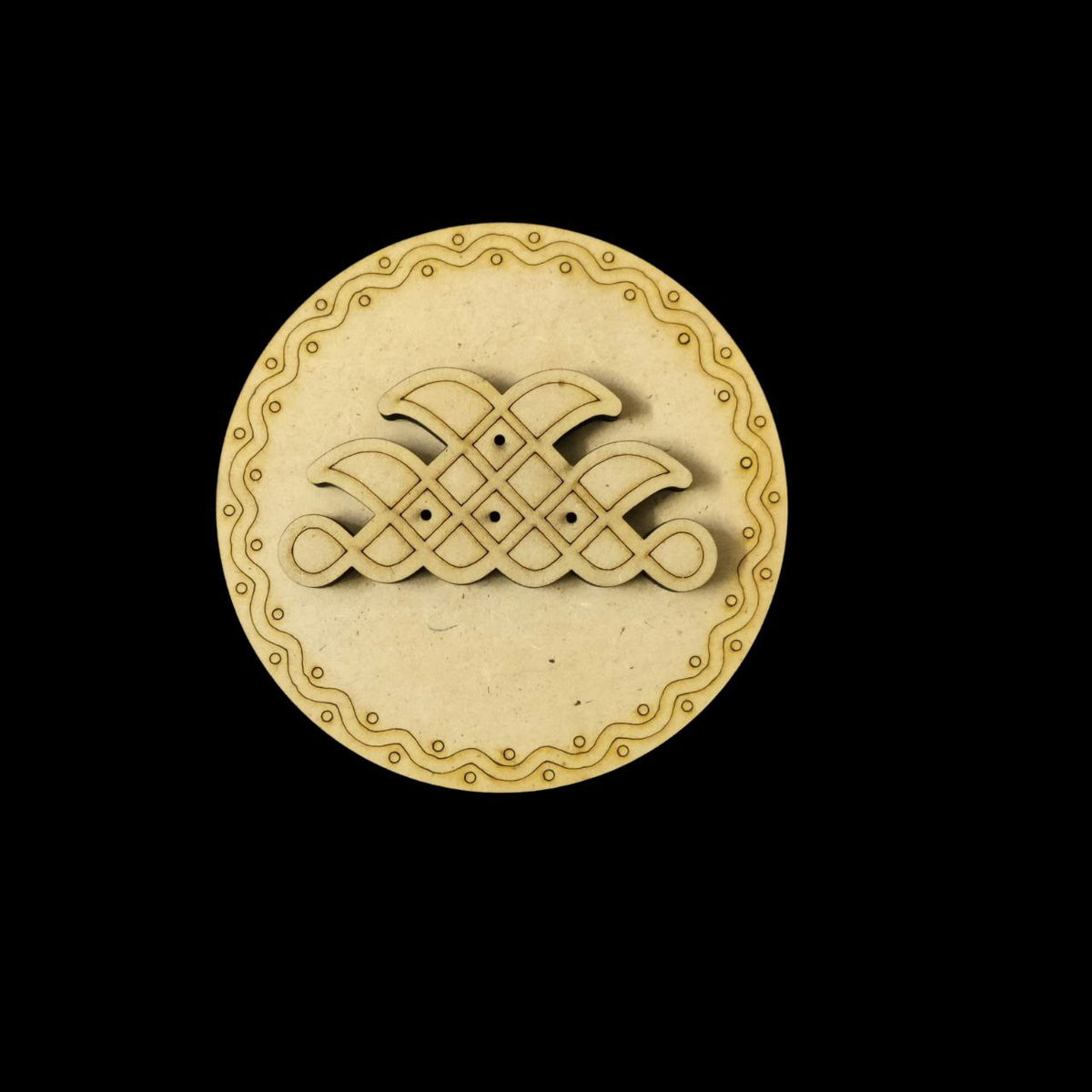 Round Kolam Agarbatti Stand 1 (MDF Lasercut) Diwali Festive Collection