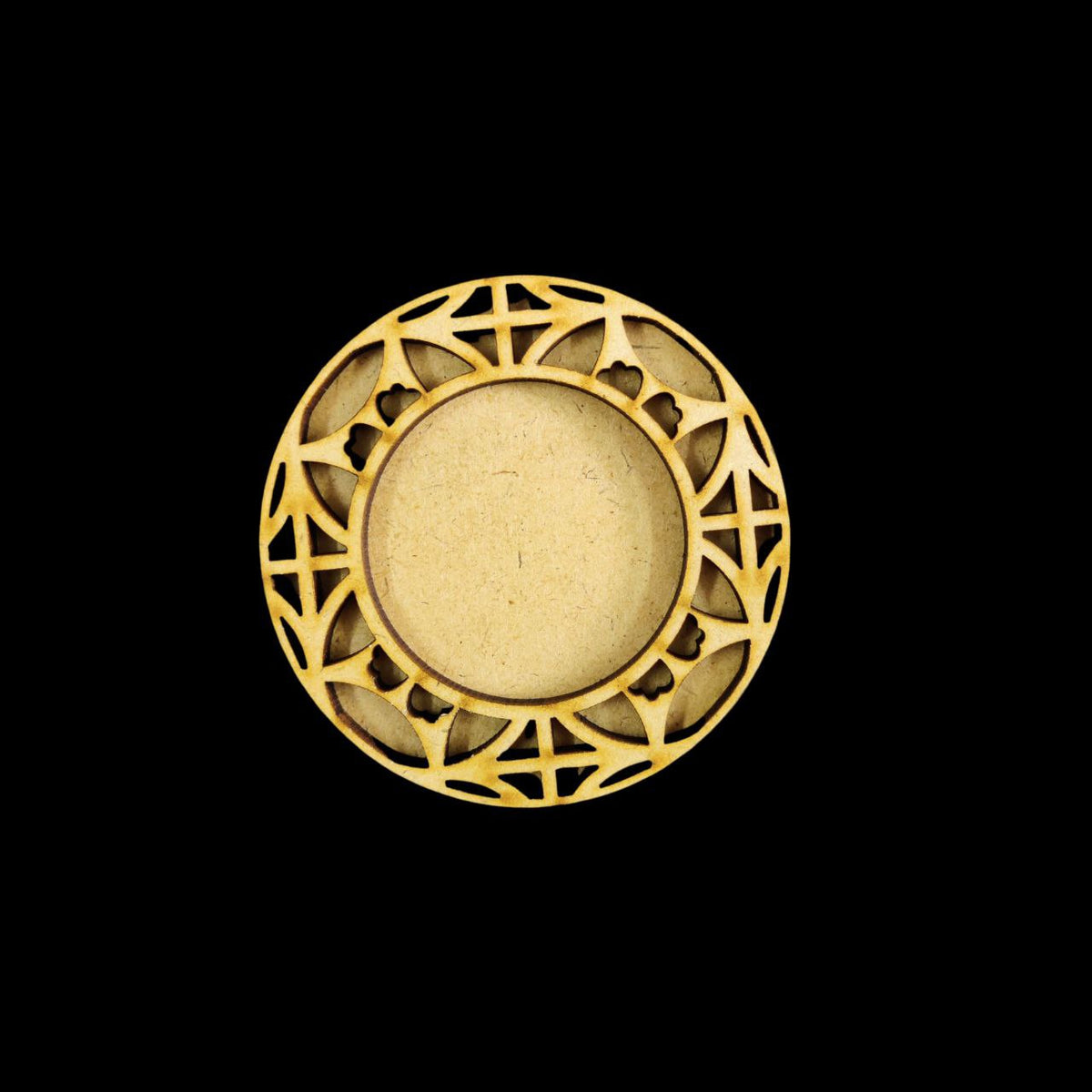 Round - Mini Cutwork - Diwali (MDF Tealight Holder) 1