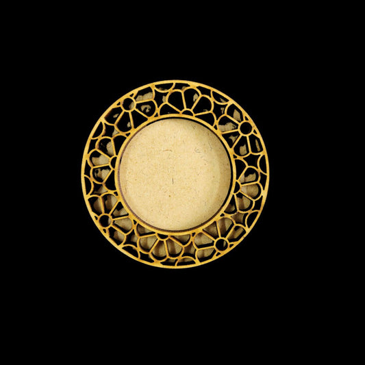 Round - Mini Cutwork - Diwali (MDF Tealight Holder) 2