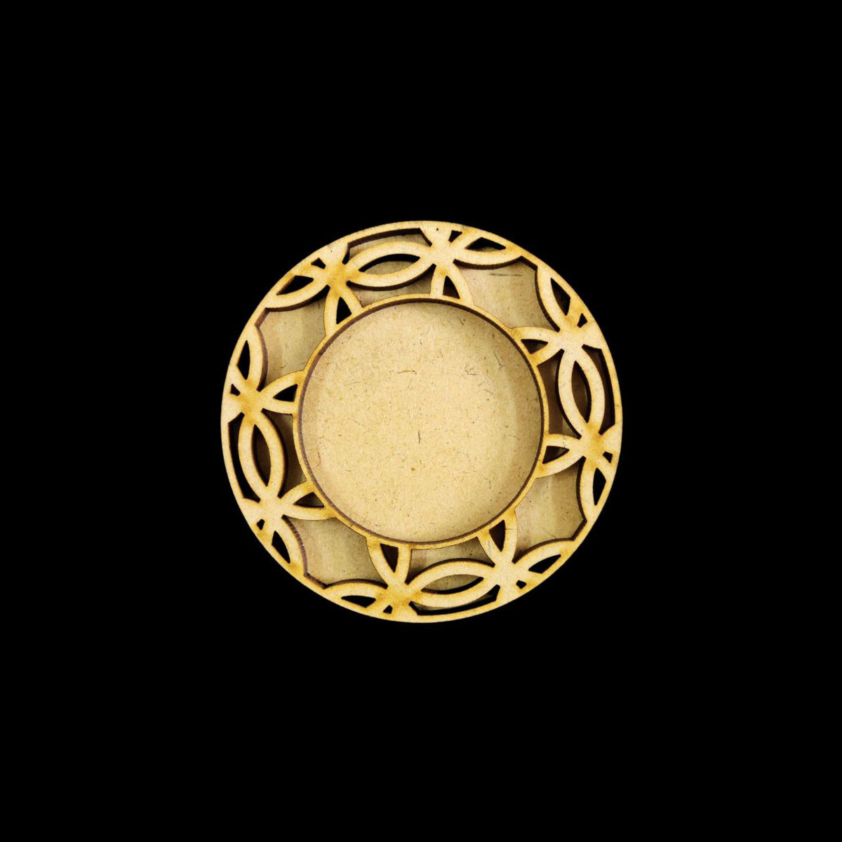 Round - Mini Cutwork - Diwali (MDF Tealight Holder) 3