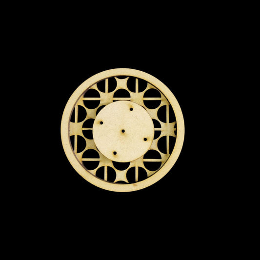 Round pattern (Agarbatti stand - Incense stick holder - MDF) Festive