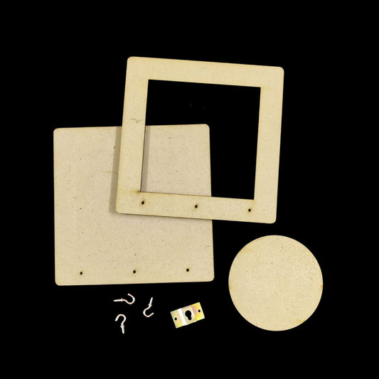Round - Plain (Ethnic Keyholder - DIY Festive MDF)