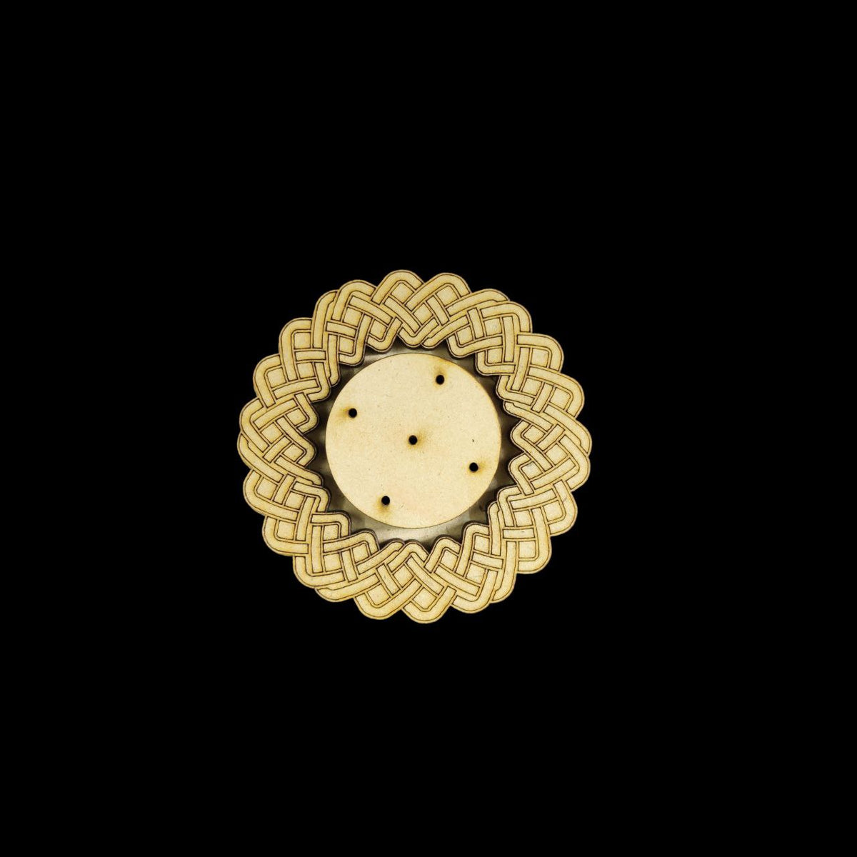 Round Fancy (Agarbatti stand - Incense stick holder - MDF)