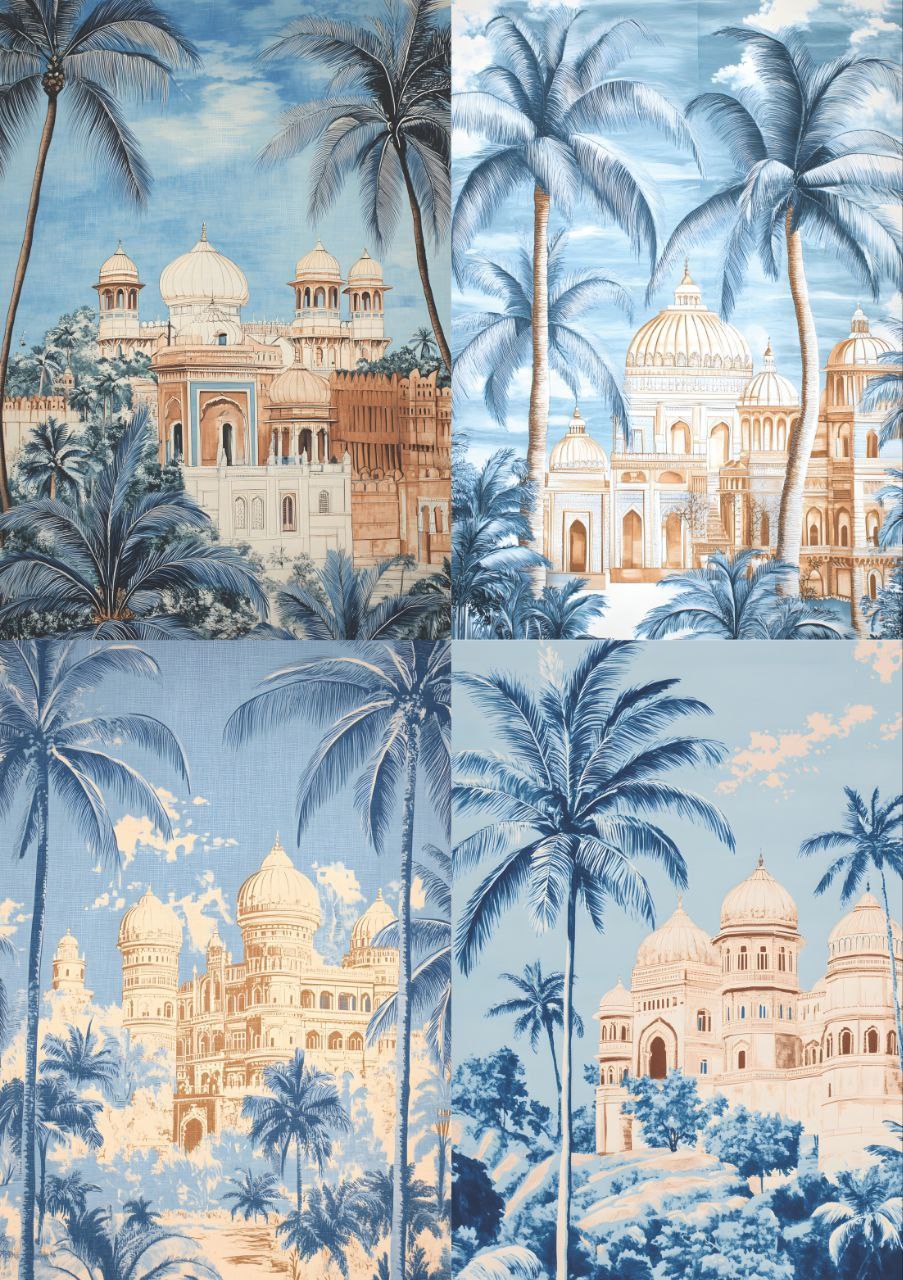 Royal Monuments (4 in 1 - Decoupage Paper)