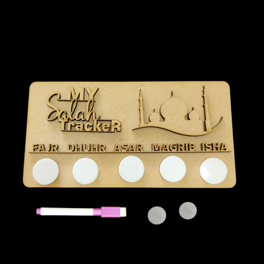 Salah Namaz Tracker - Mosque - DIY Islamic Collection (MDF)