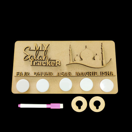 Salah Namaz Tracker - Mosque - DIY Islamic Collection (MDF)