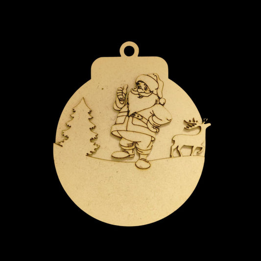 Santa Claus (MDF Layered Christmas Ornament )