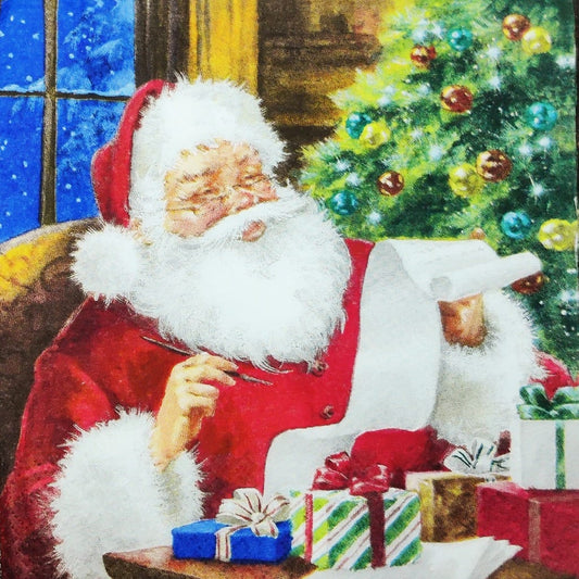 Santa-Claus' List  Christmas eve ( German Napkins Tissues )