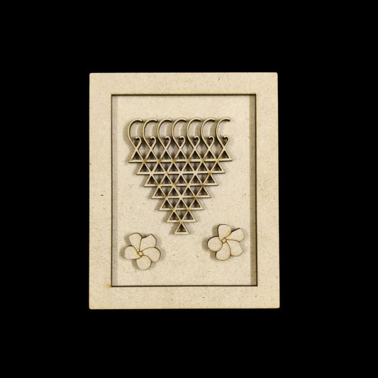 Saraswati Yantra Framed Base (MDF Festive)