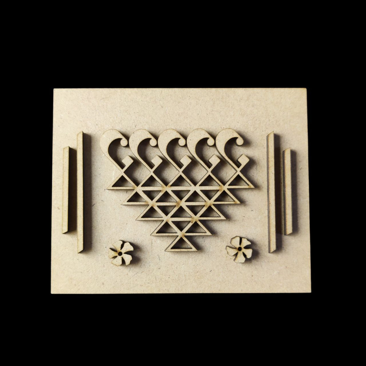 Saraswati Yantra Base Floral(MDF Festive) Makar Sankrant