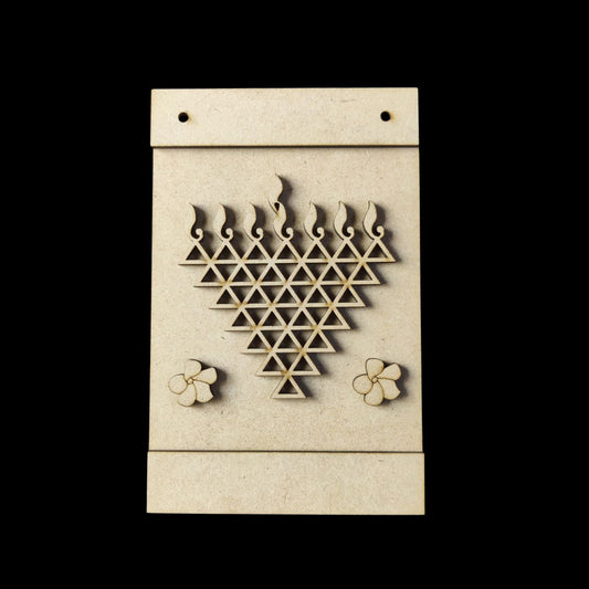 Saraswati Yantra Hanging Base (MDF Festive) Makar Sankranti