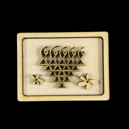 Saraswati yantra (MDF fridge magnet base) Festive