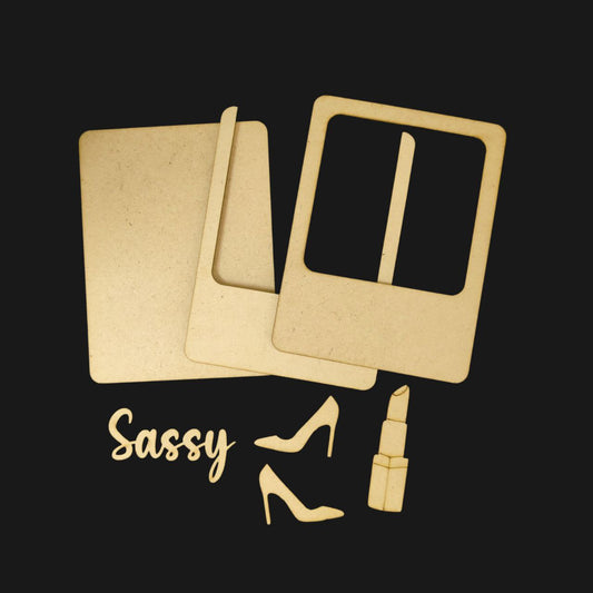 Sassy (MDF Fridge Magnet Base)