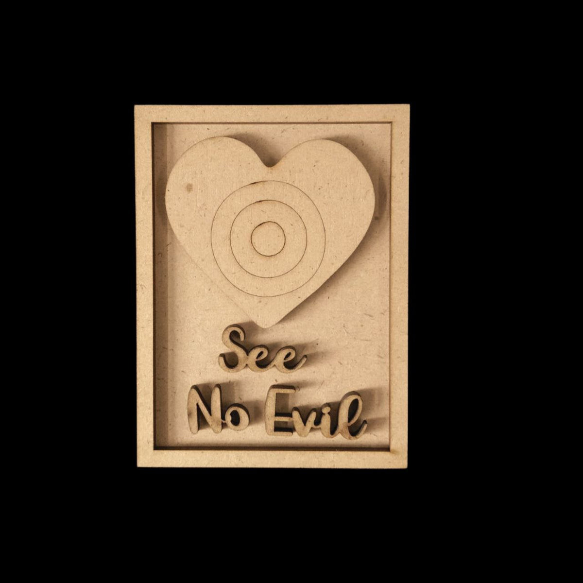 Do no Evil - Evil Eye Quotes (Fridge Magnet Base & Wall Decor - MDF Festive)