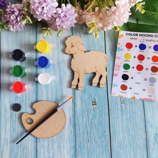 Sheep (Fridge Magnet DIY Kit) MDF