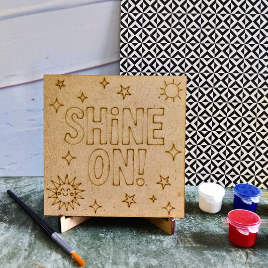 Shine On! (DIY Desk Decor Kit - Premarked MDF)