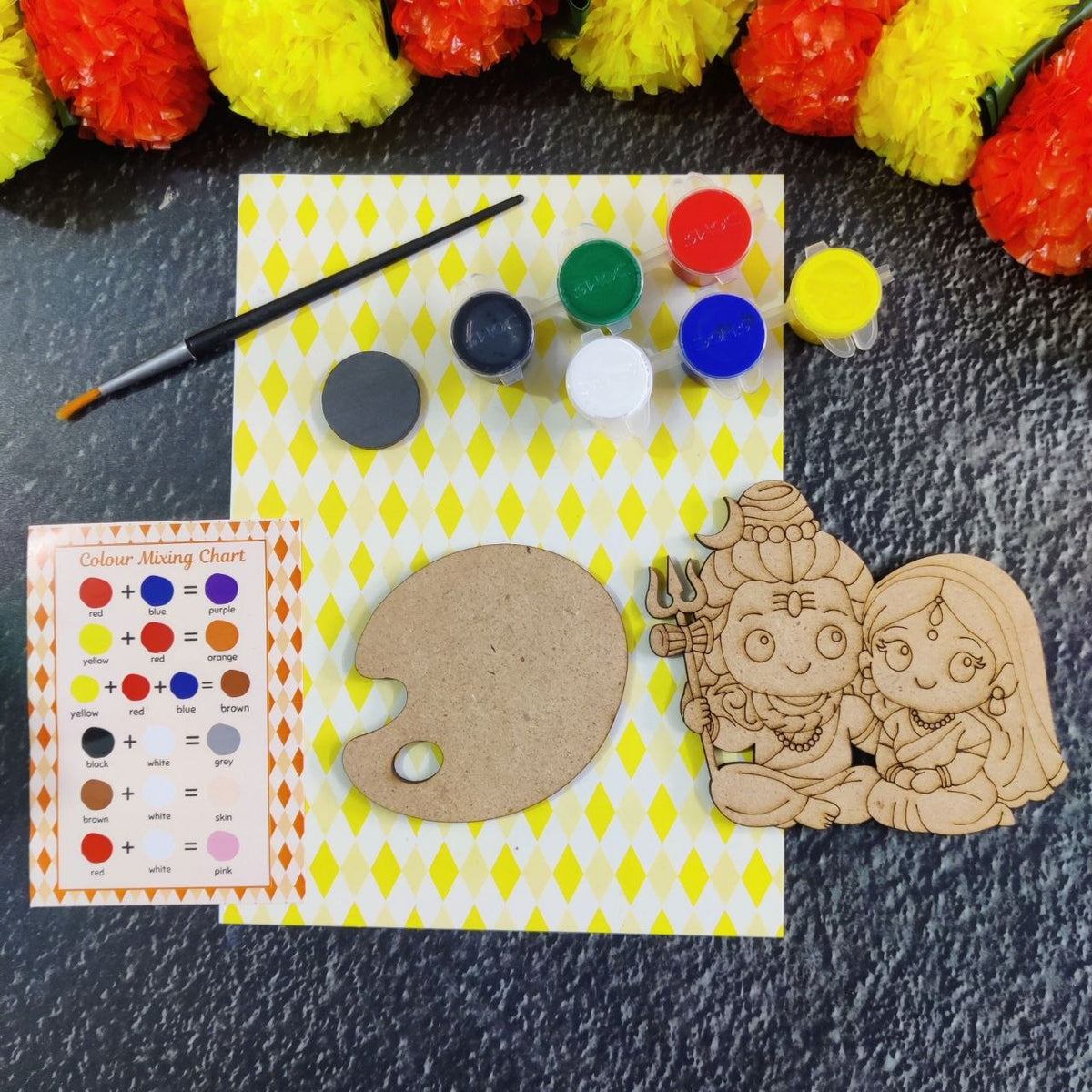 Shiva and Parvati - DIY Fridge Magnet Kit
