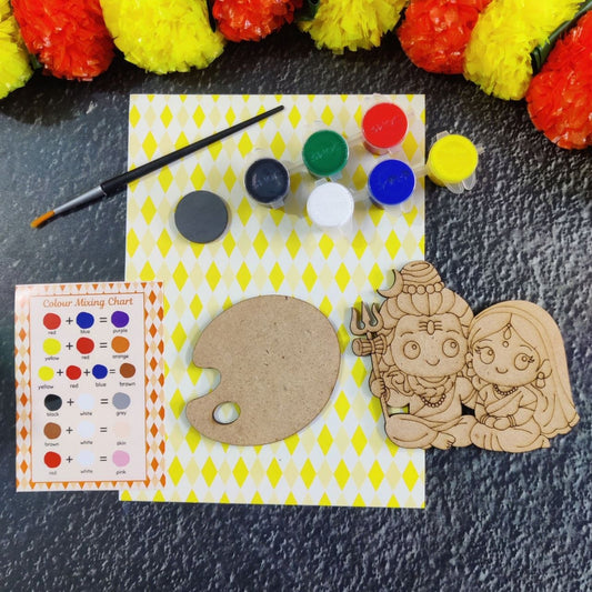 Shiva and Parvati - DIY Fridge Magnet Kit