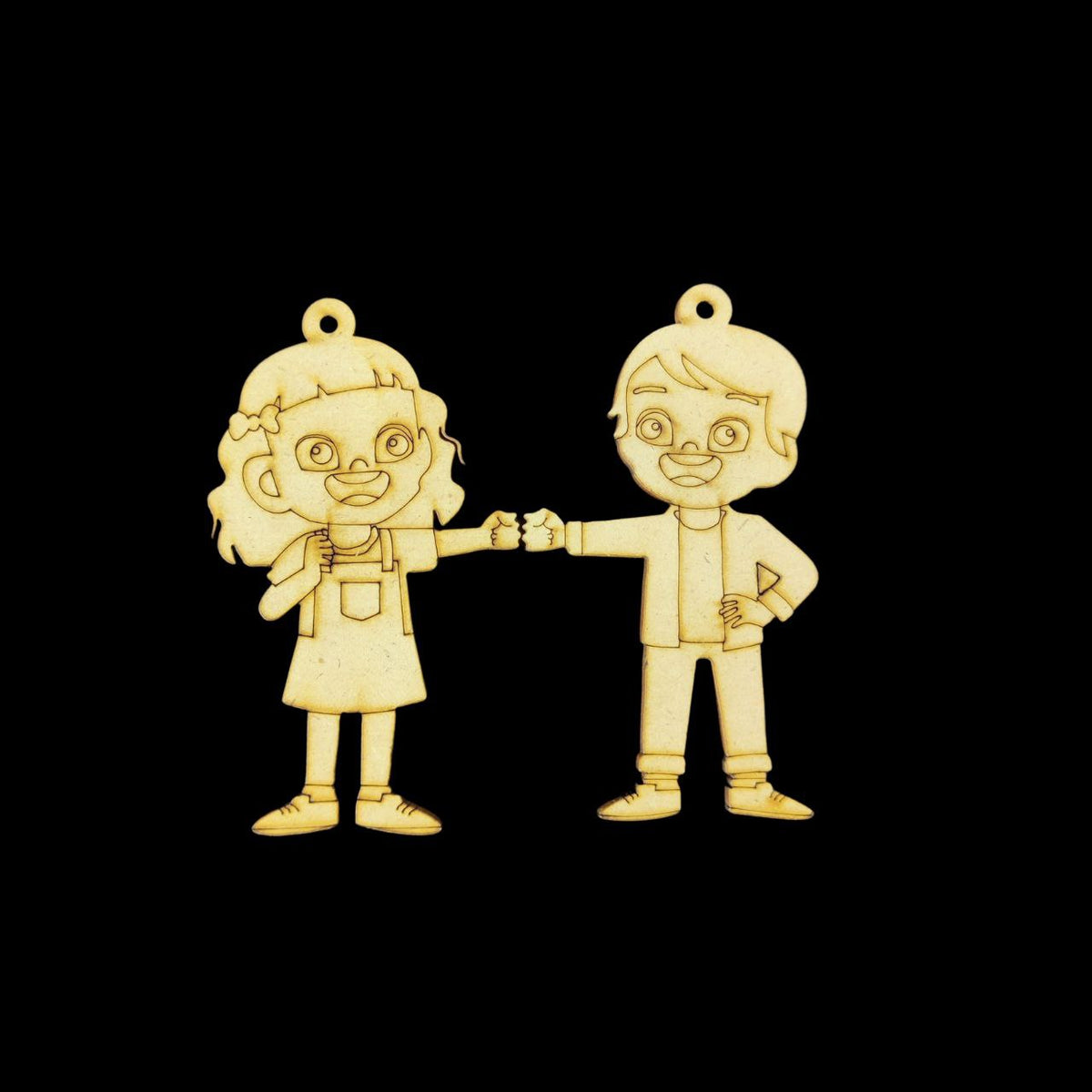 Sibling Keychain base (MDF) Rakshan Bandhan 1
