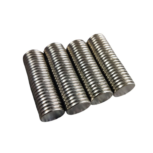 Silver Steel Round Magnet (Neodymium) ( Fridge magnet )
