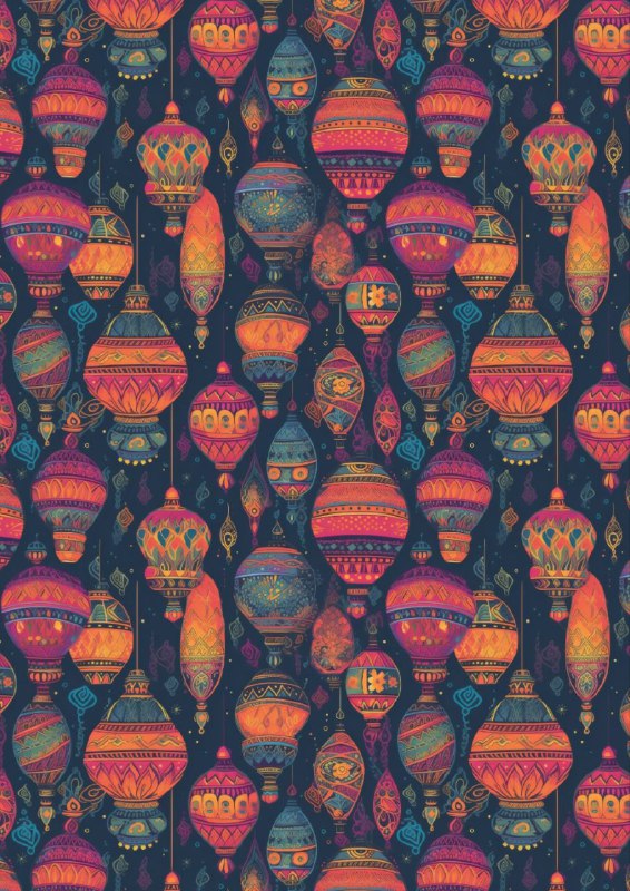 Sky lanterns - Faded (Decoupage Paper)