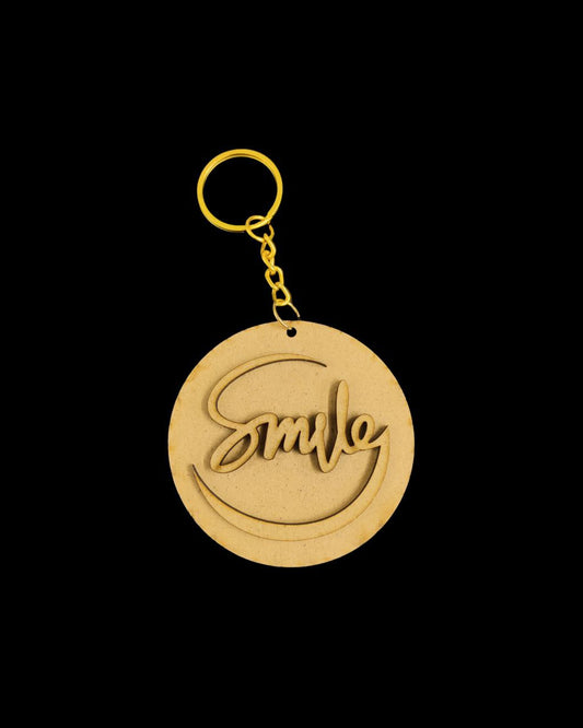 Smile ( Words - MDF Keychain Base )