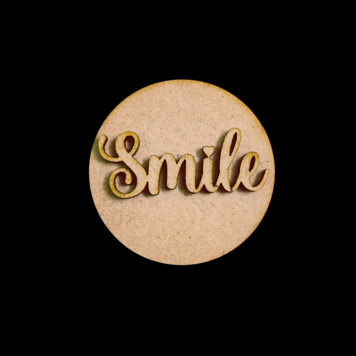 Smile (MDF Round Fridge Magnet Base)